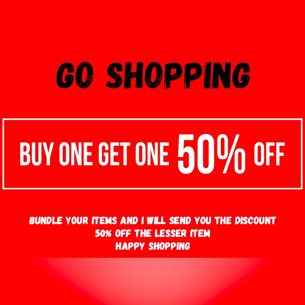 BUY ONE GET ONE 50% OFF